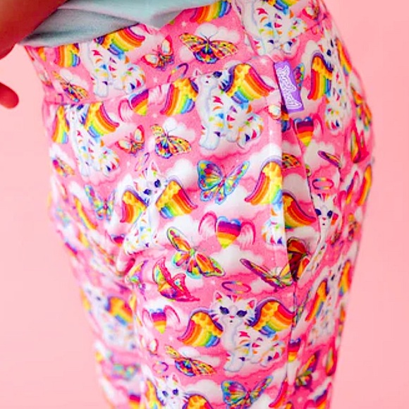 POSH PEANUT🪽lisa frank 3T / 4T ANGEL KITTY JOGGERS NWT ULTRA RARE Collab  FINAL - Picture 3 of 9